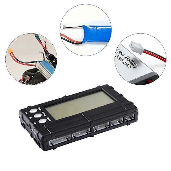 Batterikapasitet Digital Tester Voltmåler Li-Ion NiMH Nicd LiPo
