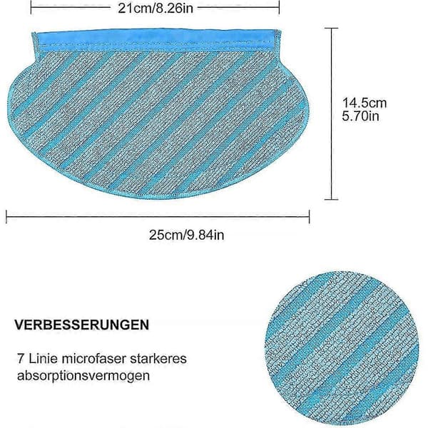 12 stk. moppeklude til Ecovacs Deebot Ozmo 950 Ozmo 920