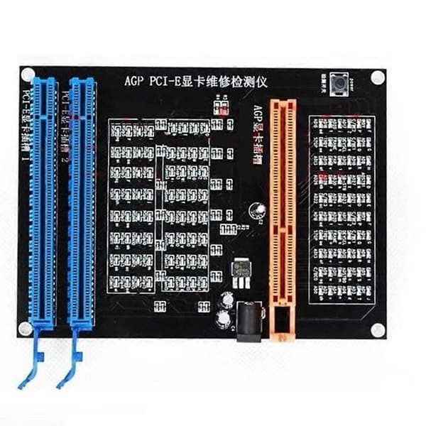AGP PCI-E X16 Dubbel-Display Bild Videokort Kontroller Testare Grafikkort Diagnostikverktyg