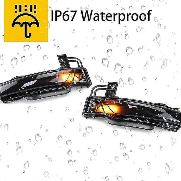 Dynamisk LED Blinklys Bakspejl Indikator Blinker Repeater Lys Til Jeep Grand Cherokee Dodge Durango 2011-2022