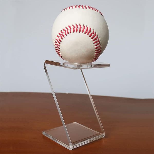 4 stk. Akryl Baseball Ramme Boldholder Baseball Tennis Base Display Ramme Boldholder