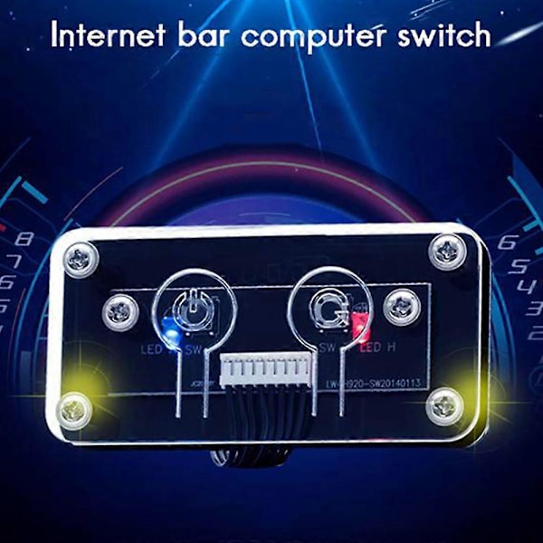 Desktop Computer Switch Ekstern Switch-knap + Genstart-knap PC-kabinet Forsyningsknap, 60cm