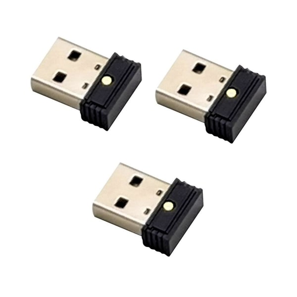 3 stk USB-mus Jiggler uoppdagelig automatisk datamaskinmus datamaskinbevegelse Jiggler Keepsawake M