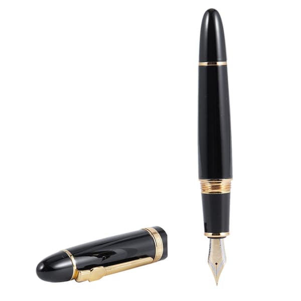 159 18kgp 0,7 mm Medium Broad Nib Springpen Gratis Kontor Springpen Med Æske, Rød