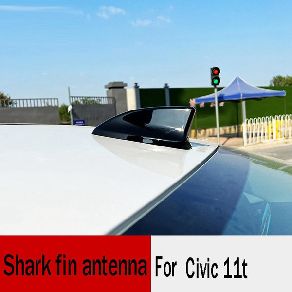 Haje-finne Antenne Bil Radio AM/FM Signal Antenner Dekorasjon For Honda Civic 11t 2022 Svart