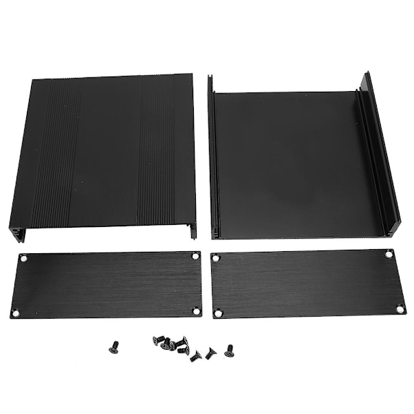 DIY Elektroniikkaprojektin Kotelo - Musta Alumiininen Jaettu Kotelo