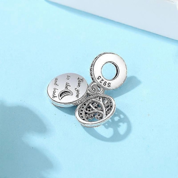 925 Sterlinghopea Charms Helmet Astronautti Galaksi Tähti Kuu Riipus Charmi Sopii Pandora Rannekoruihin Lahja Korut Naisille 3