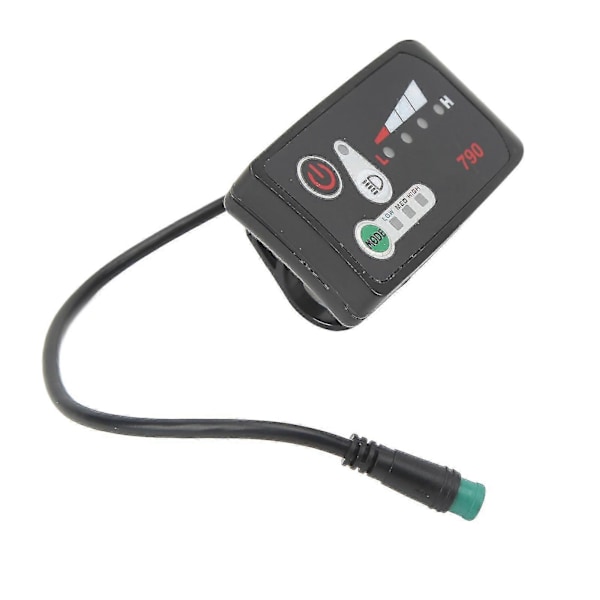 Sähköpyörän LED-virranäyttöpaneeli Sähköpyörän muokkausnäyttömittari vedenpitävällä 5p-urosliittimellä 22,2 mm ohjaustangolle 36v
