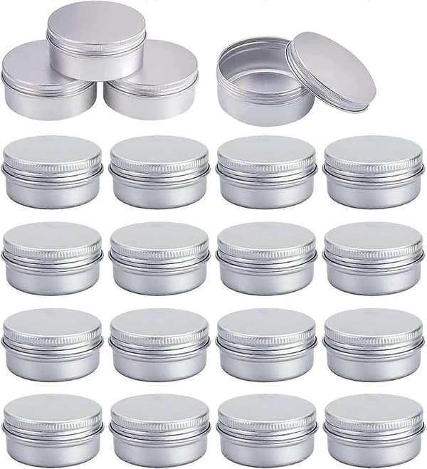 20 st Aluminiumburkar 15ml - Kosmetikbehållare