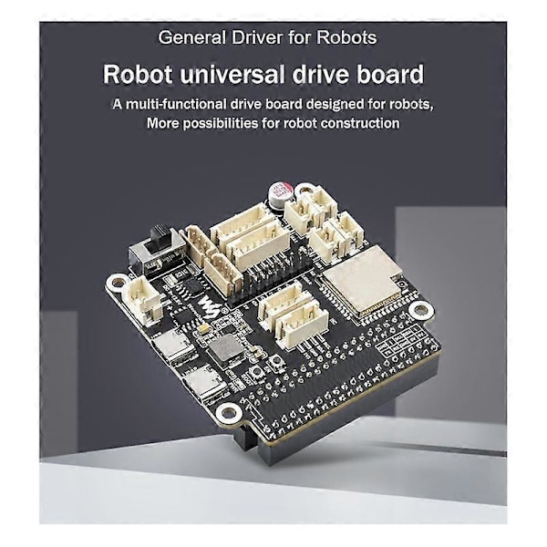 Yleiskäyttöinen ohjainkortti roboteille, pohjautuu ESP32:een, monitoimiliitäntäinen ohjainkortti tukee WIFI:ä, Bluetoothia ja ESP-NOW:ta