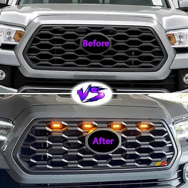4 st LED-grilllampor fram för Off Road Sport 2020 2021 Externa grillampor
