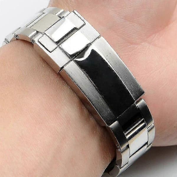20 mm Ur Tilbehør Rustfrit Stål Butterfly Lås Urrem Bedst Til Rolex Daytona(hy)
