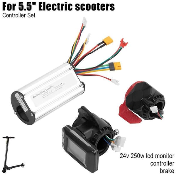 24/36V 250/350W 15A Elektrisk Scooter Controller Instrument Accelerator Kit, Elektrisk Scooter Tilbehør