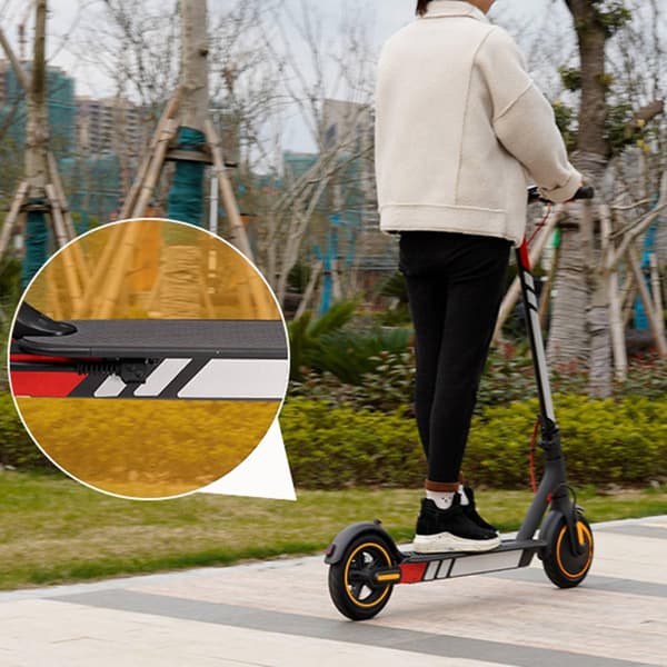 2 st Vattentäta PVC-Reflekterande Dekaler för Max G30 Kickscooter Vikbara Dekaler, Vit-röd & Vit