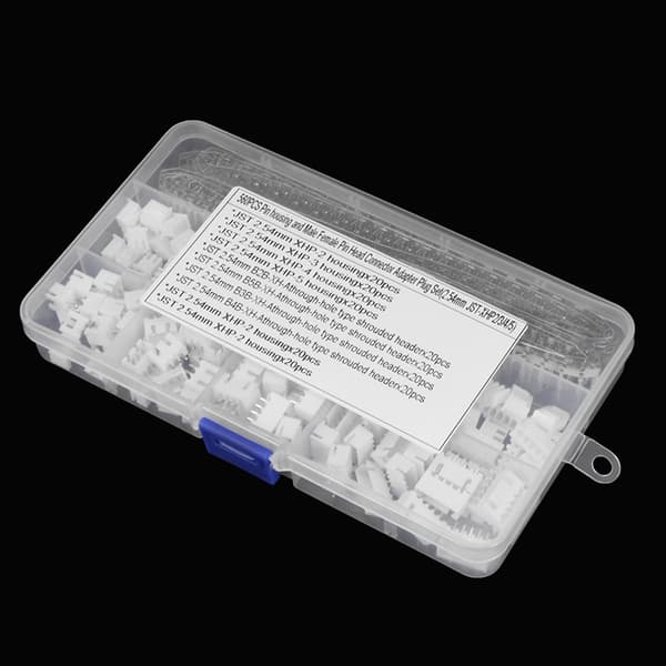 560 stk. 2,54 mm JST- 2/3/4/5 Pin Hus med 2,54 mm JST XH Han/Hun Pin Header Kit