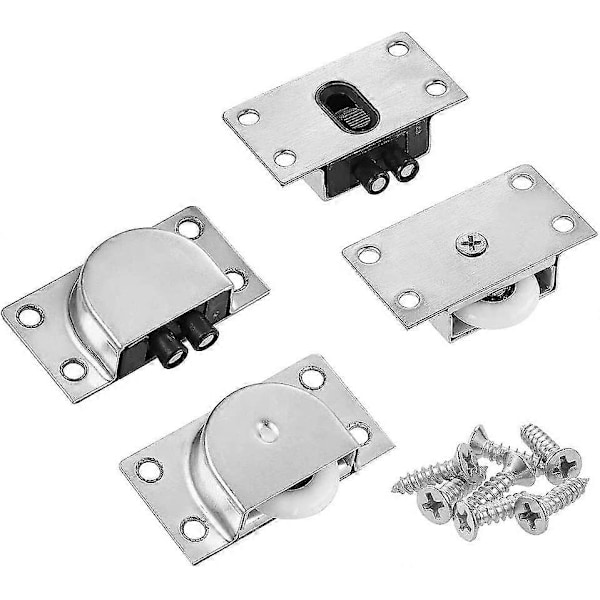 2-pack Möbelhjul med glidfunktion (nylon enkelhjul)