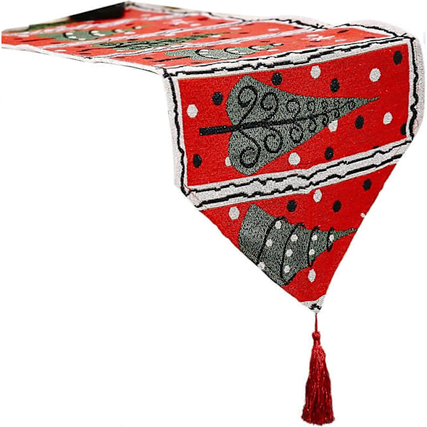 Julbordslöpare, Tvättbar Bordsduk i Bomull och Linne, Julmiddag