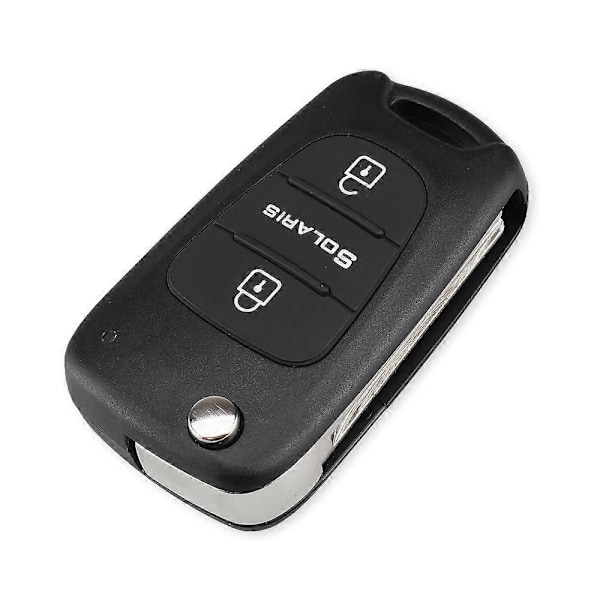 3 Knap Udskiftning Bil Flip Folde Nøgle Skal Blank Fjernbetjening Fob Skal Til Hyundai Solaris