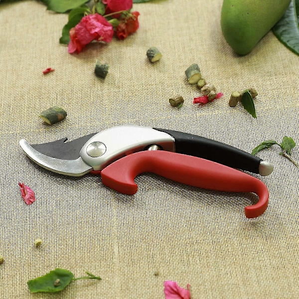 Hagebeskjæringssaks, haiformet håndtakdesign Sk5 bladtrimmer med svamp og ergonomiske håndtak