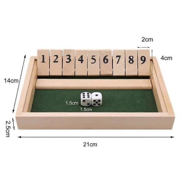 Shut The Box Terningspill Hånd-øye-koordinasjon Tidlig utdanning Pålitelig for barn