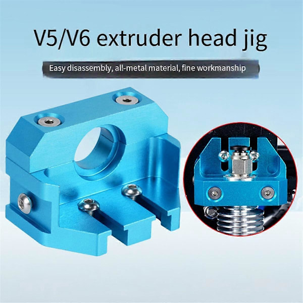 Helmetallfäste Fixerade Block för Hotends för CR10S 3 5 för V5/V6 /Volcano/Mosquito/Dragon Hotends
