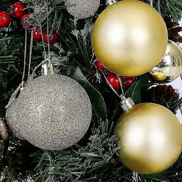 Julgranskula i plast, dekoration hänge (blå) 100 stycken
