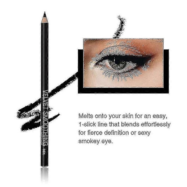 12 st/set Eyeliner Pennor, Naturlig Ögonbrynspenna, Lätt att Färga, Långvarig, Vattentät Matt Makeup Eyeliner Pennor för Kvinnor