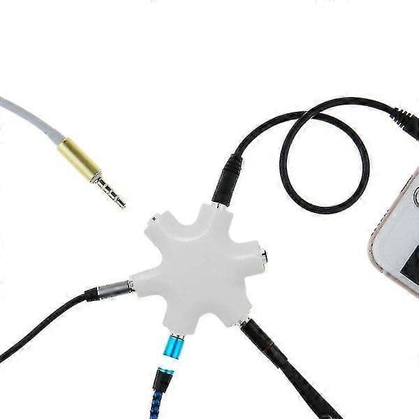 Multi Hörlurs Audio Splitter Kontakt Multi Hörlurs Splitter, 3.5mm Audio Stereo Spli