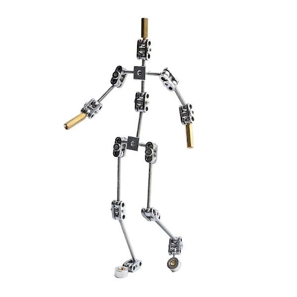 Armaturkit - DIY Metall Dockfigur Skelett, Lätt att Montera, Animerad Karaktärsdesign, för Stop Motion Animation