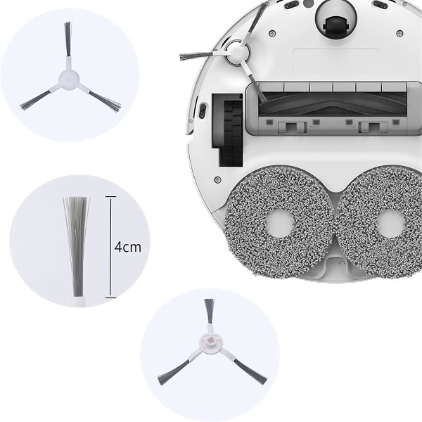 Til Dreame L10S Ultra/ L10 Robotstøvsugere Hovedsidebørster HEPA-filtre Moppeklud Støvposer Reservedele