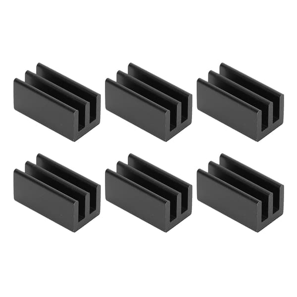20 stk. Aluminium CPU Køler Køleplade, Q8.5x8x16 Sort, til Industrielle Komponenter