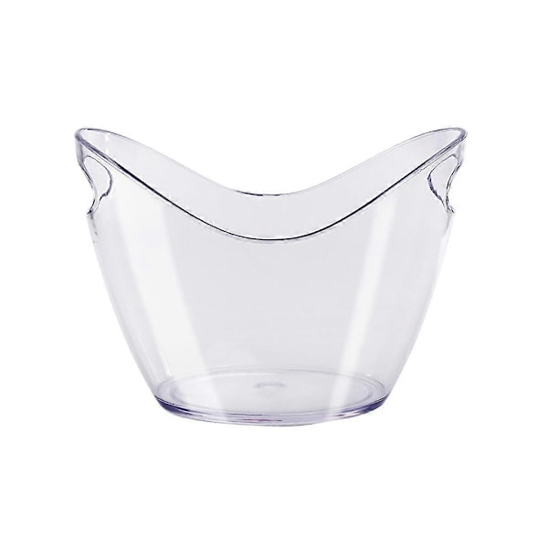 Isposervering Transparent Akryl Plastik Tub til Vin Champagne og Øl Flasker Multifunktionel Chi