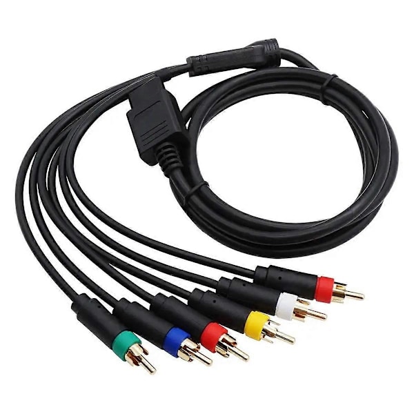 RGB/RGBS-kabel for N64 SFC SNES Videokonsoller Komposittkabel Sterk Stabilitet Uten BNC-adapter