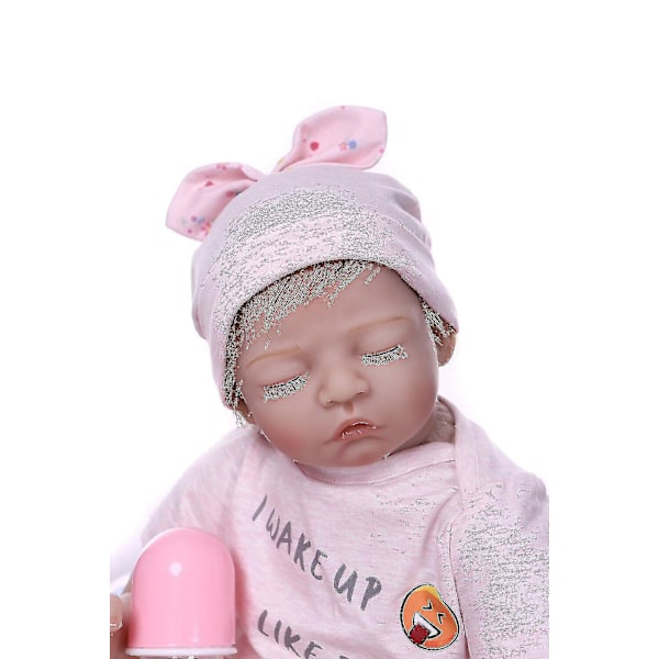 Dukke Reborn 50cm Myk Silikon Reborn Baby Dolls Vinylleker Store Dukker For Jenter 2-7 År Gamle Baby Dukker Med Bluse Klær Den Bedre -xx