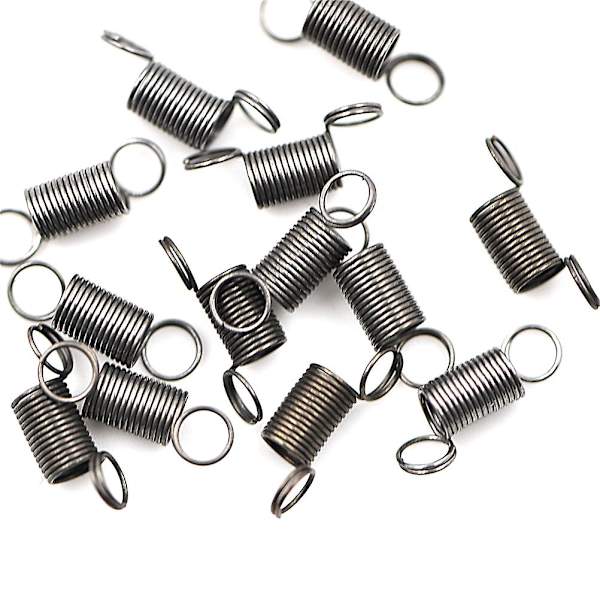 Högkvalitativa 10 st/paket Rostfritt Stål Dubbelkrok Liten Spännfjäder Spiralspännfjäder Stål Mini Fjäder