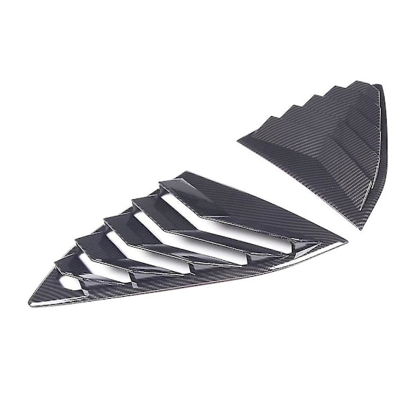 Til C8 2020-2023 Bil Bageste Sidevindue Lameller Skygger Dæk Trim Tilbehør Abs Kulfiber