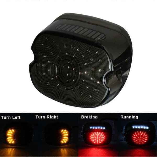 Lyssterk Motorsykkel DRL Sving Bremsesignalindikator LED Lys Baklys Lampe