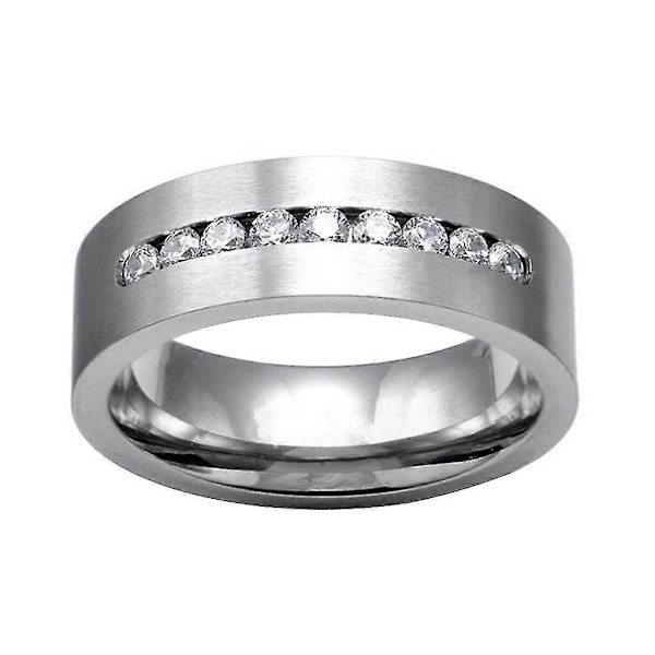 Parringar Vintage Vit Diamant Silver Förlovning Vigselring Set