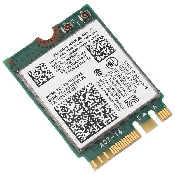 7260ngw 7260ac Wifi-kort 2,4g/5g Bt4.0 04x6007 For X250 X240 X240s X230s T440 W540 T540 Yoga Y50