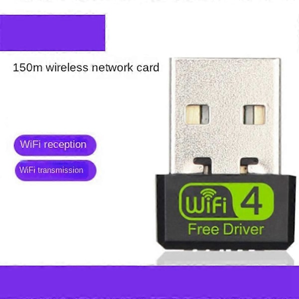 1 STK 150Mbps USB 2.4G Wifi Modtager Plug And Play Wifi Adapter Til Bærbar Desktop Computer