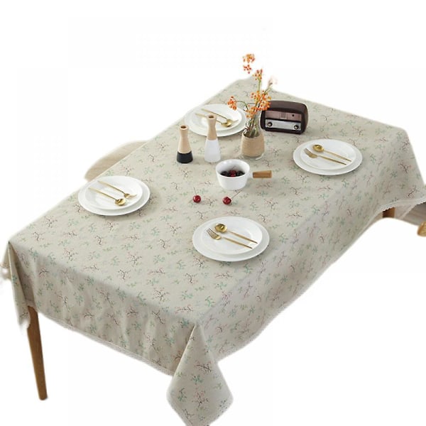 Duker, Blomstermønstret Dekorativ Duk Vaskbar Rektangulær Påskeduk Og Spising, Bryllup, Bankett, Buffet, Hjem Innendørs Utendørs D