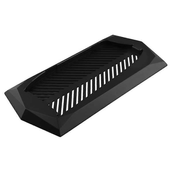 Vertikalt stativ til Slim Optical Drive Version-konsol med indbyggede køleventiler og skridsikre fødder, sort