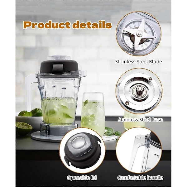 Til Vitamix 5200 Blender Kande 48oz Beholder Reservedele Passer til Vitamix C-Serie/G-Serie