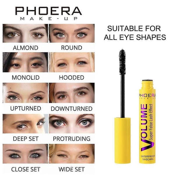 2 stk boblemascara, vaskbar boblemascara, kan påføres i lag for å øke krøllen