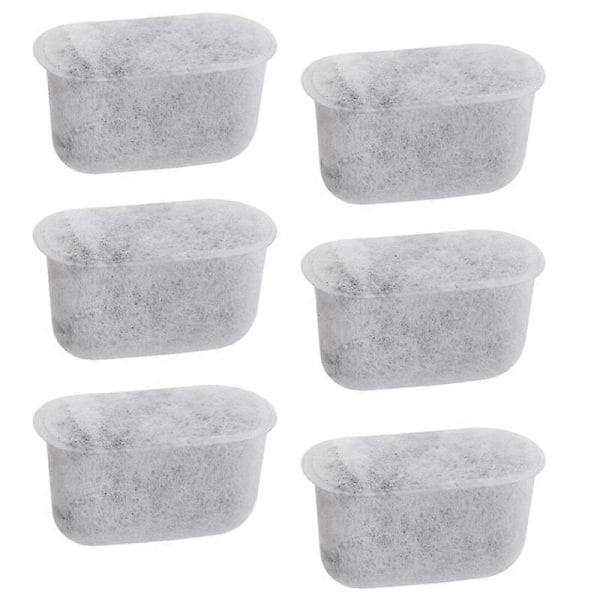 6 stk Bambus Kull Vannfiltre Erstatning for Cuisinar-t Kaffe Maskiner