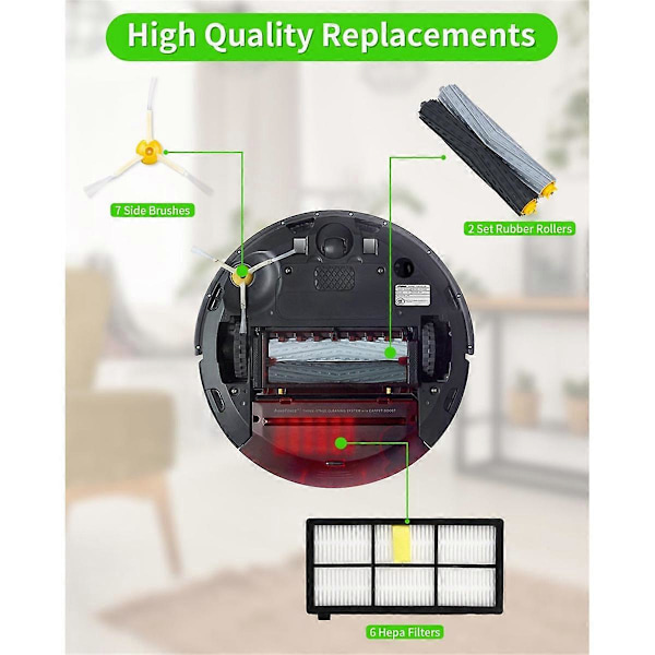 Til iRobot Roomba 860 865 870 880 896 960 966 971 976 980 981 Robot Støvsuger Hoved Sidebørste H