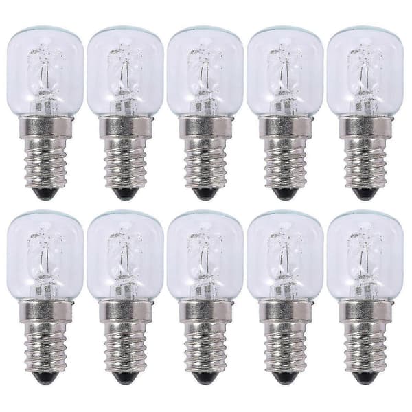2025 Egnet 10x E14 Højtemperaturpære 500 Grader 25w Halogen Boblepære