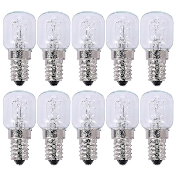 2025 Egnet 10x E14 Høytemperaturpære 500 Grader 25w Halogen Boblepære