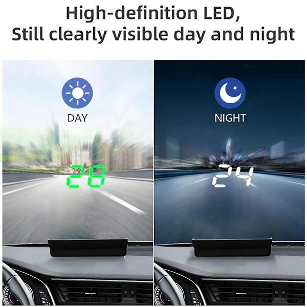 V9 Bil Head-Up Display HUD Hastighetsmåler Display Vindrute Projektor / Bil Generell Elektronikk