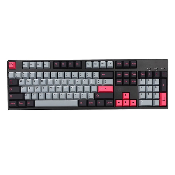 134 Taster 8008 Tastaturhetter Cherry Profil PBT Fargesublimert For Tastaturhetter For Gh60 Gk61 Gk